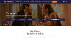 Desktop Screenshot of hotelespresidente.com